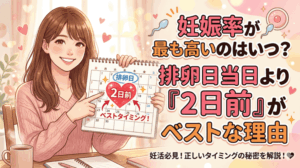 妊娠率が最も高いのはいつ？排卵日当日より「2日前」がベストな理由